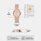 Mini Parker Women Quartz Pink Dial Chronograph Stainless Steel Watch MK6110
