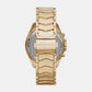 Women's Gold Chronograph Brass Watch MK6729