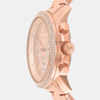 Outlet Brynn Women Quartz Rose Gold Dial Chronograph Stainless Steel Watch MK7200