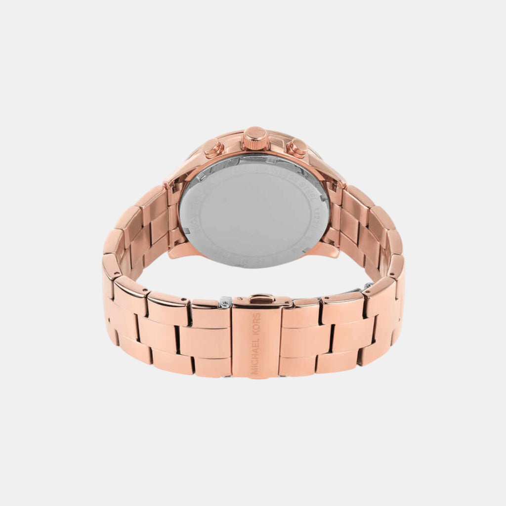 Outlet Brynn Women Quartz Rose Gold Dial Chronograph Stainless Steel Watch MK7200