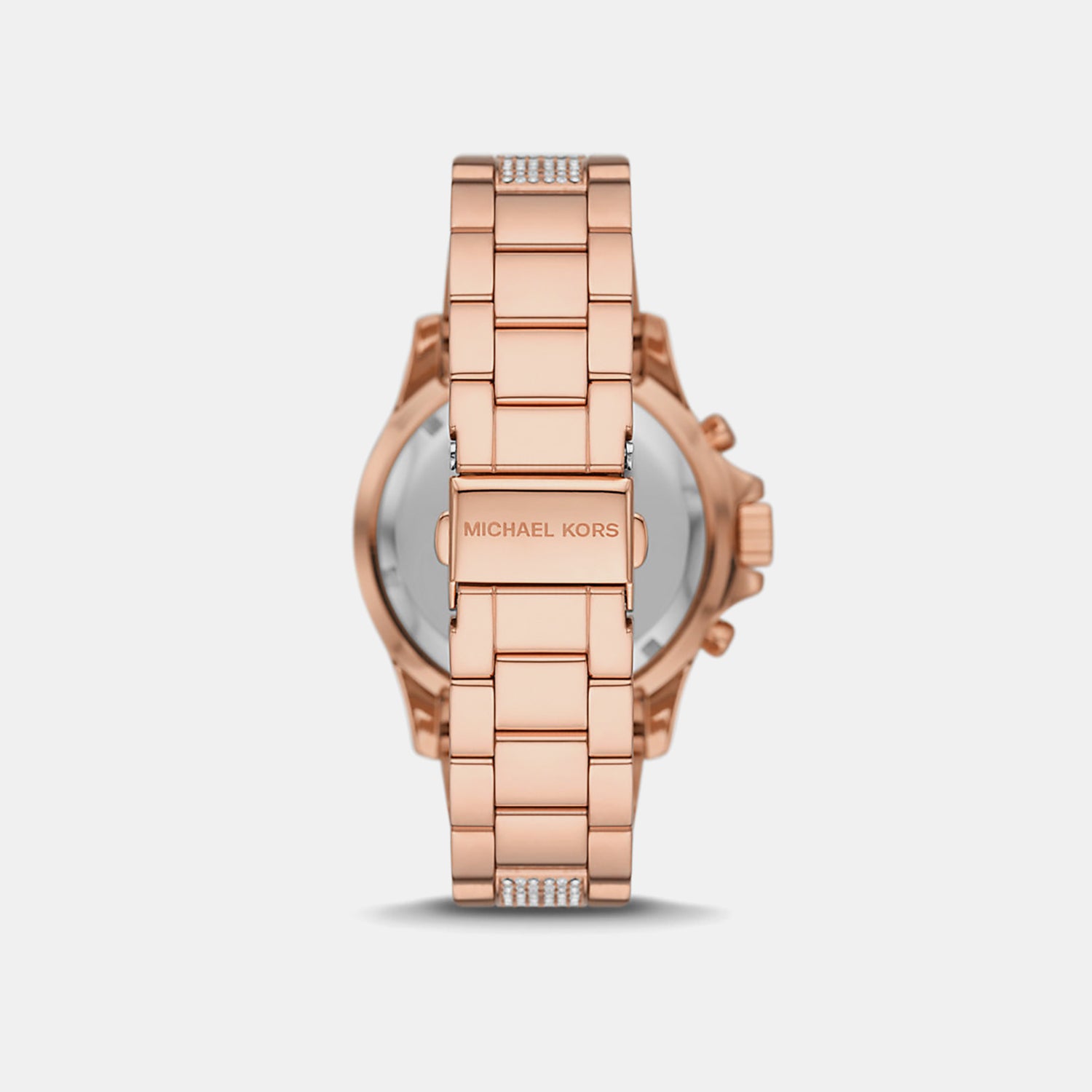 Everest Women Quartz Rose Gold Dial Chronograph Stainless Steel Watch MK7211