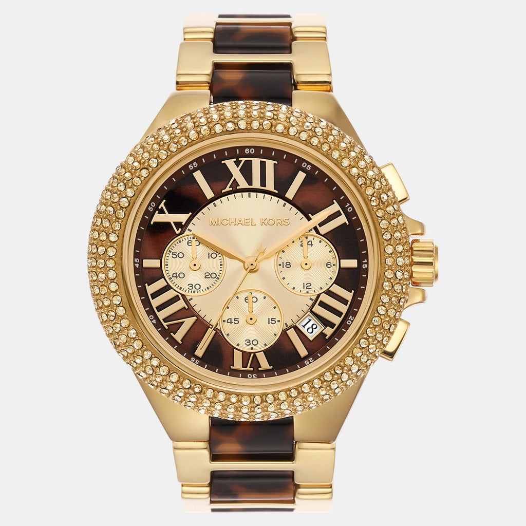 Camille Women Quartz Multi-Colour Dial Chronograph Stainless Steel Watch MK7269