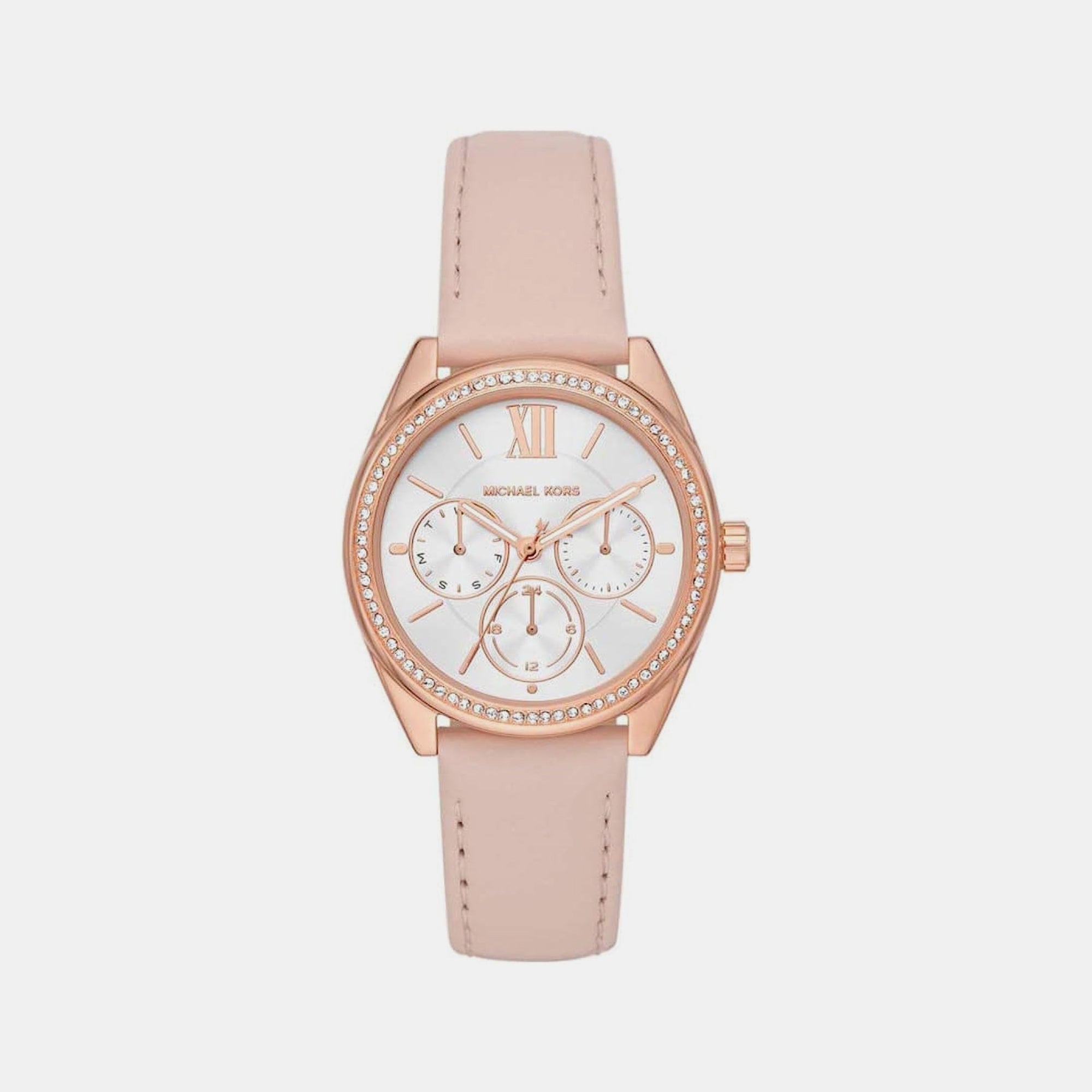 Michael Kors Round White Chronograph watch