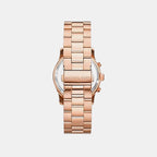 Runway Women Quartz Pink Dial Chronograph Stainless Steel Watch MK7324
