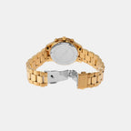 Runway Women Quartz Gold Dial Chronograph Stainless Steel Watch MK7326