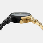 Runway Women Quartz Black Dial Chronograph Stainless Steel Watch MK7328