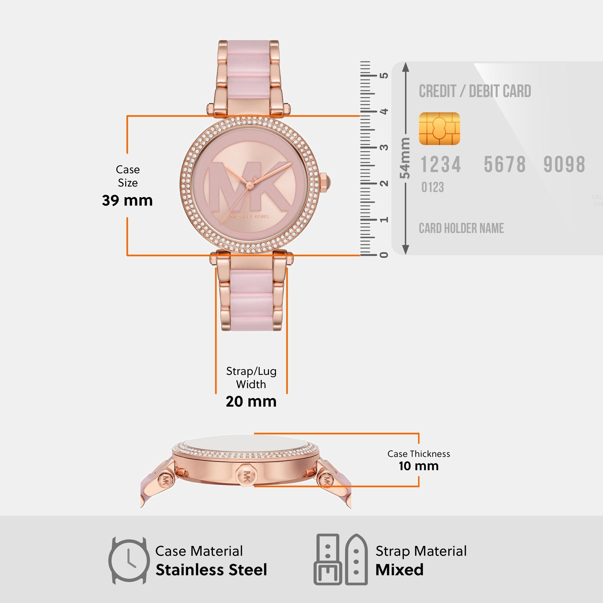 Michael Kors 39 mm Two Tone Quartz watch