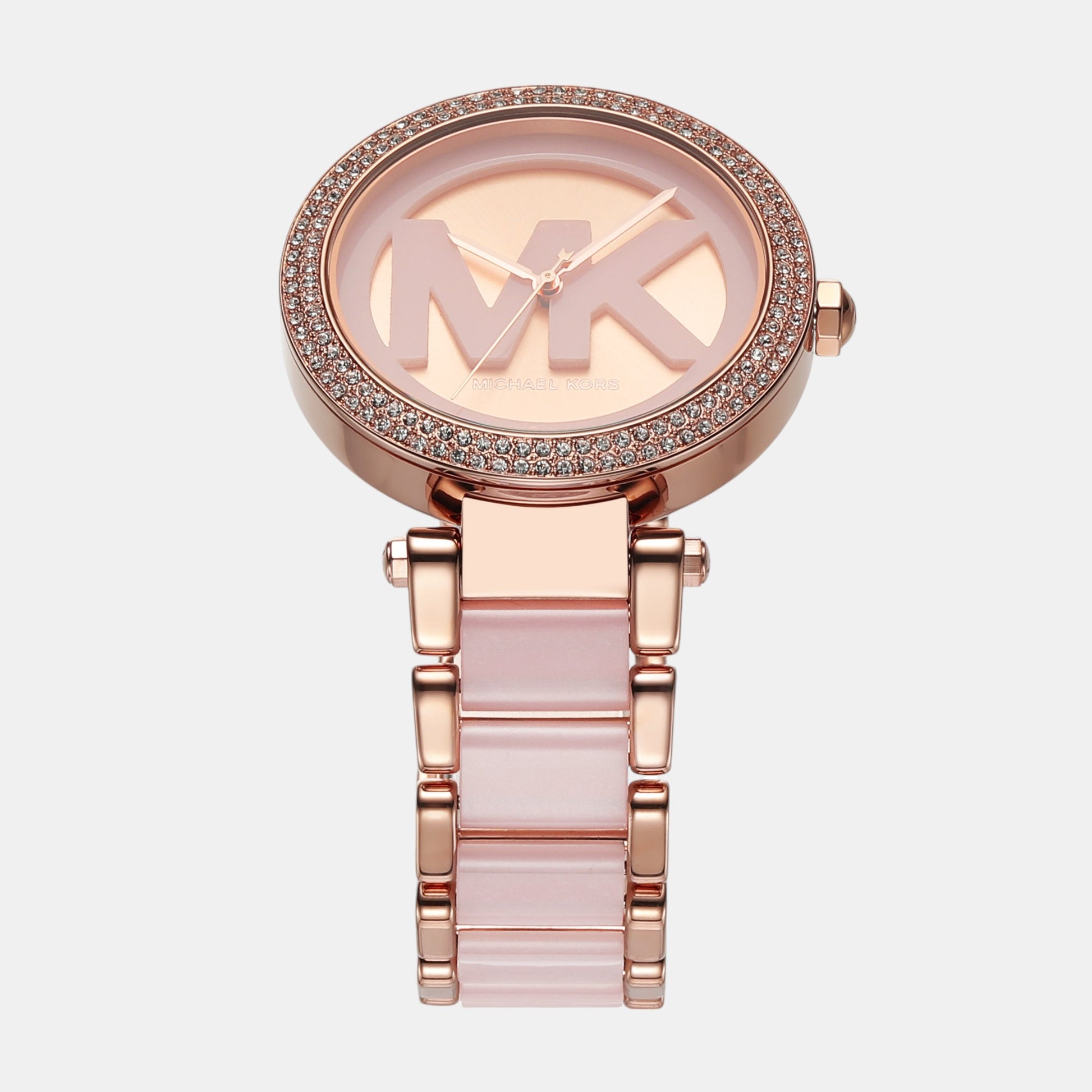 Michael Kors Parker Women Quartz Pink Dial Analog Stainless Steel