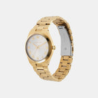 Lennox Women Quartz White Dial Analog Stainless Steel Watch MK7391