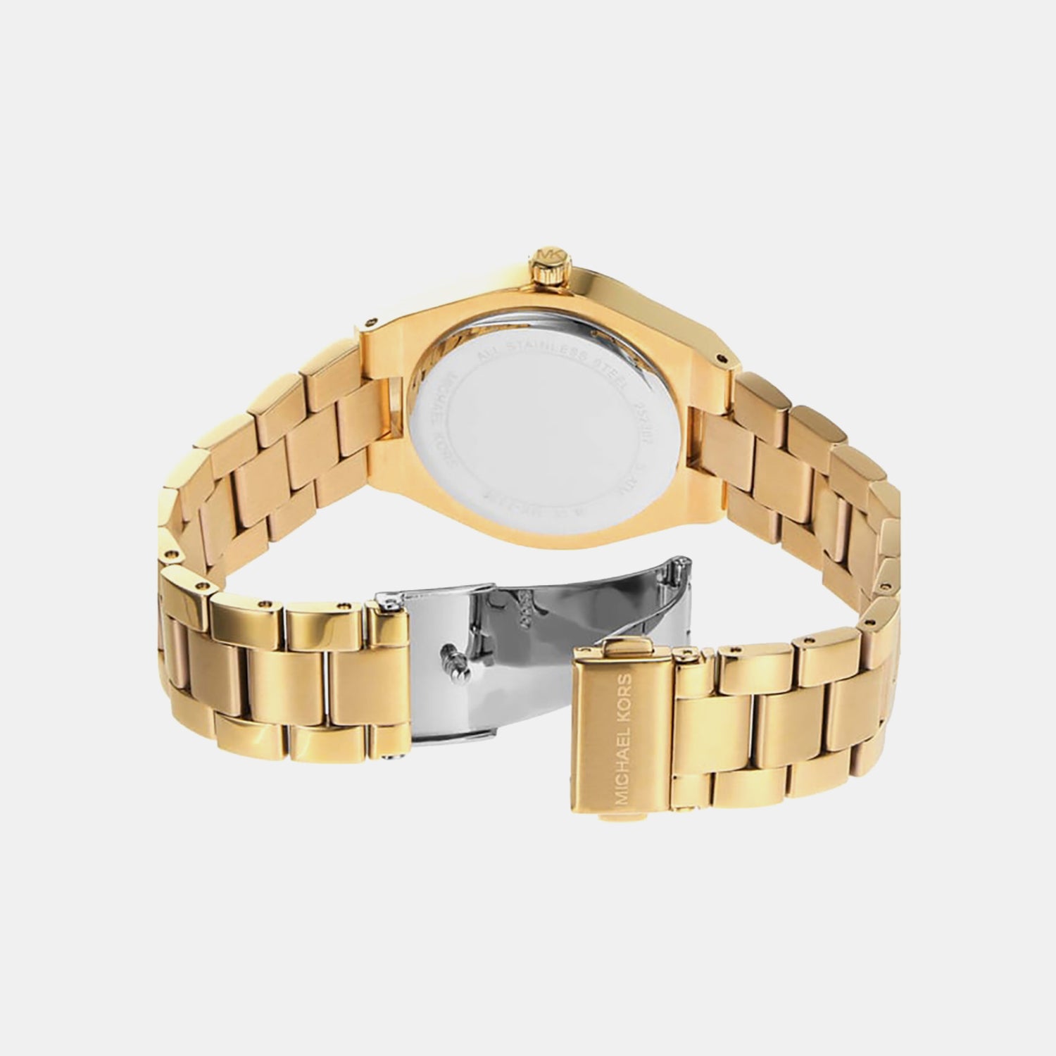 Lennox Women Quartz White Dial Analog Stainless Steel Watch MK7391