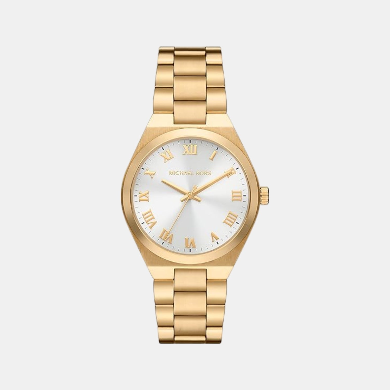 Lennox Women Quartz White Dial Analog Stainless Steel Watch MK7391