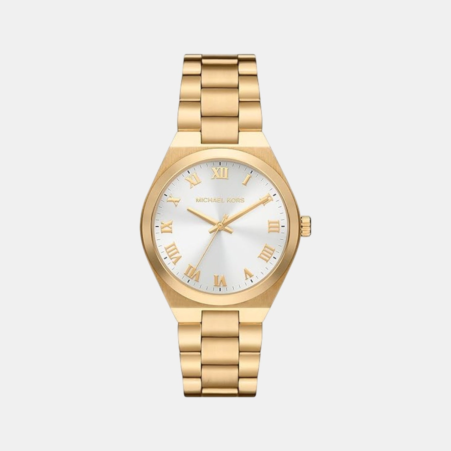 Lennox Women Quartz White Dial Analog Stainless Steel Watch MK7391