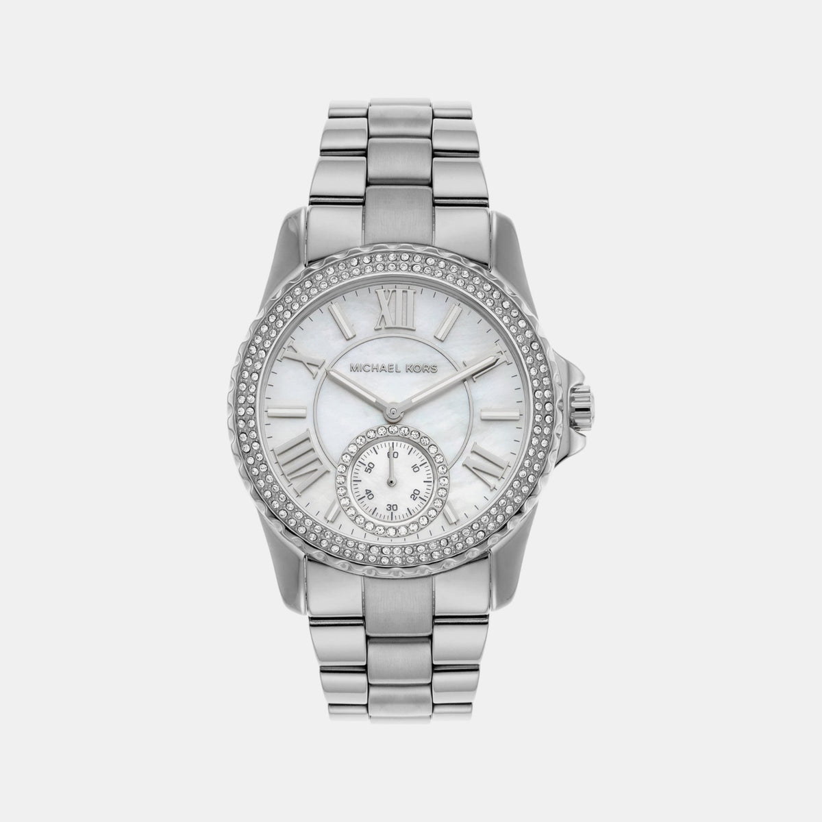 Everest Women Quartz Mother Of Pearl Dial Analog Stainless Steel Watch MK7403