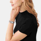 Mk Empire Women Quartz Silver Dial Analog Stainless Steel Watch MK7407