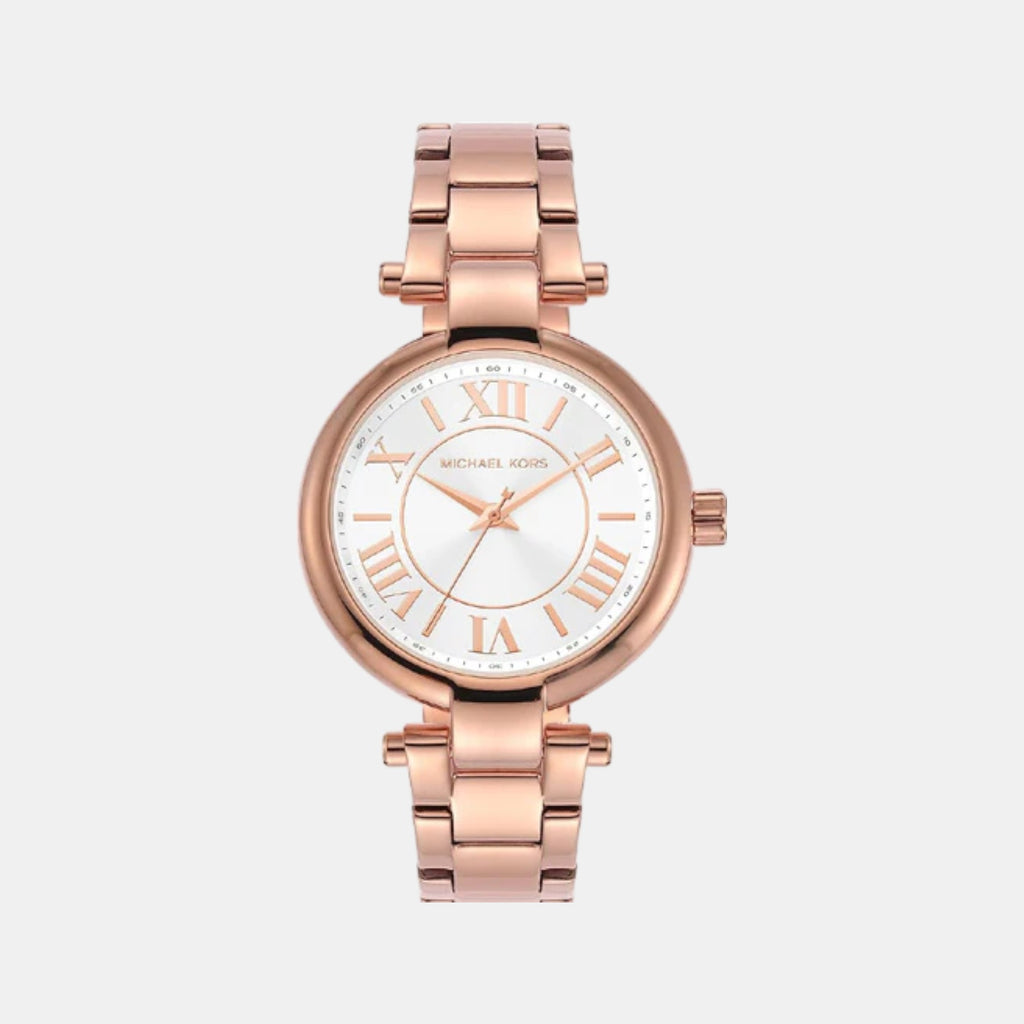 Laney Women Quartz White Dial Analog Stainless Steel Watch MK7419