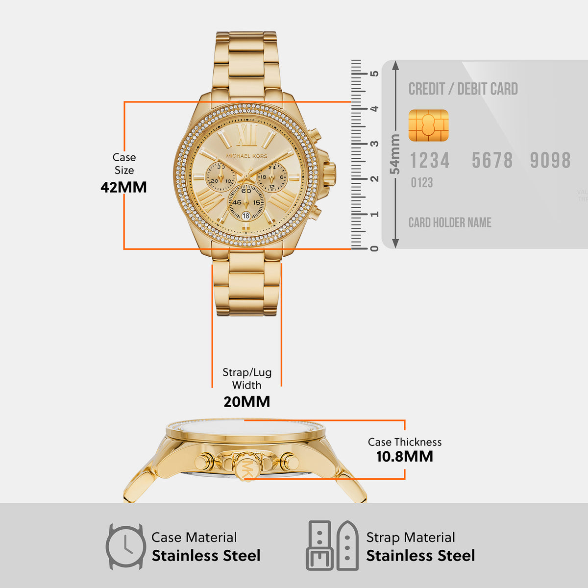 Michael Kors Stainless Steel Gold watch