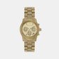 Female Gold Chronograph Stainless Steel Watch MK7435