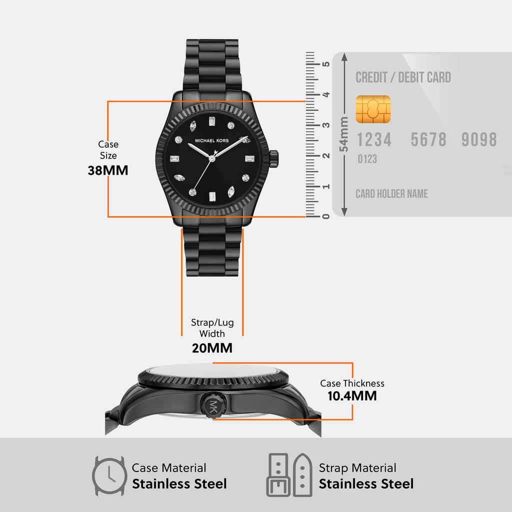 Michael Kors 30 mm Black Quartz watch