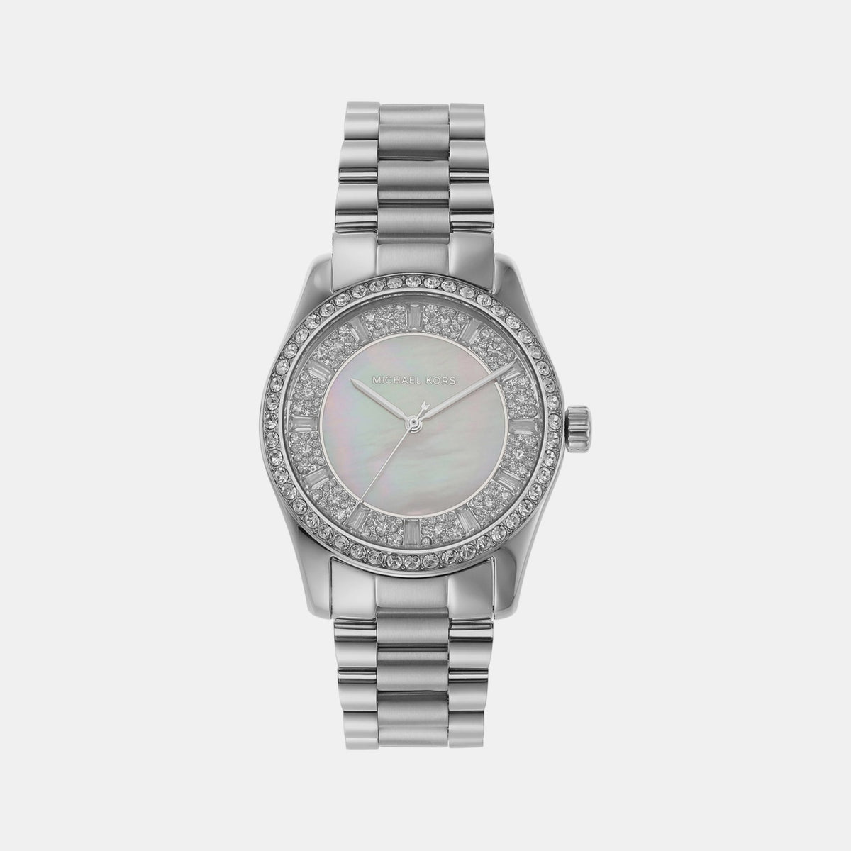 Lexington Women Quartz Mother Of Pearl Dial Analog Stainless Steel Watch MK7445