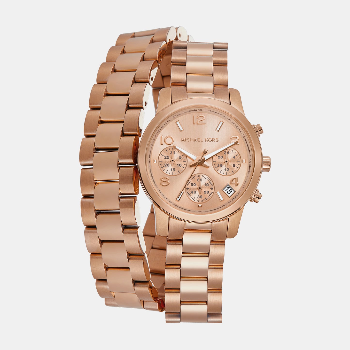 Female Rose Gold Chronograph Stainless Steel Watch MK7453