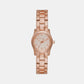 Female Runway Rose Gold Analog Stainless Steel Watch MK7458