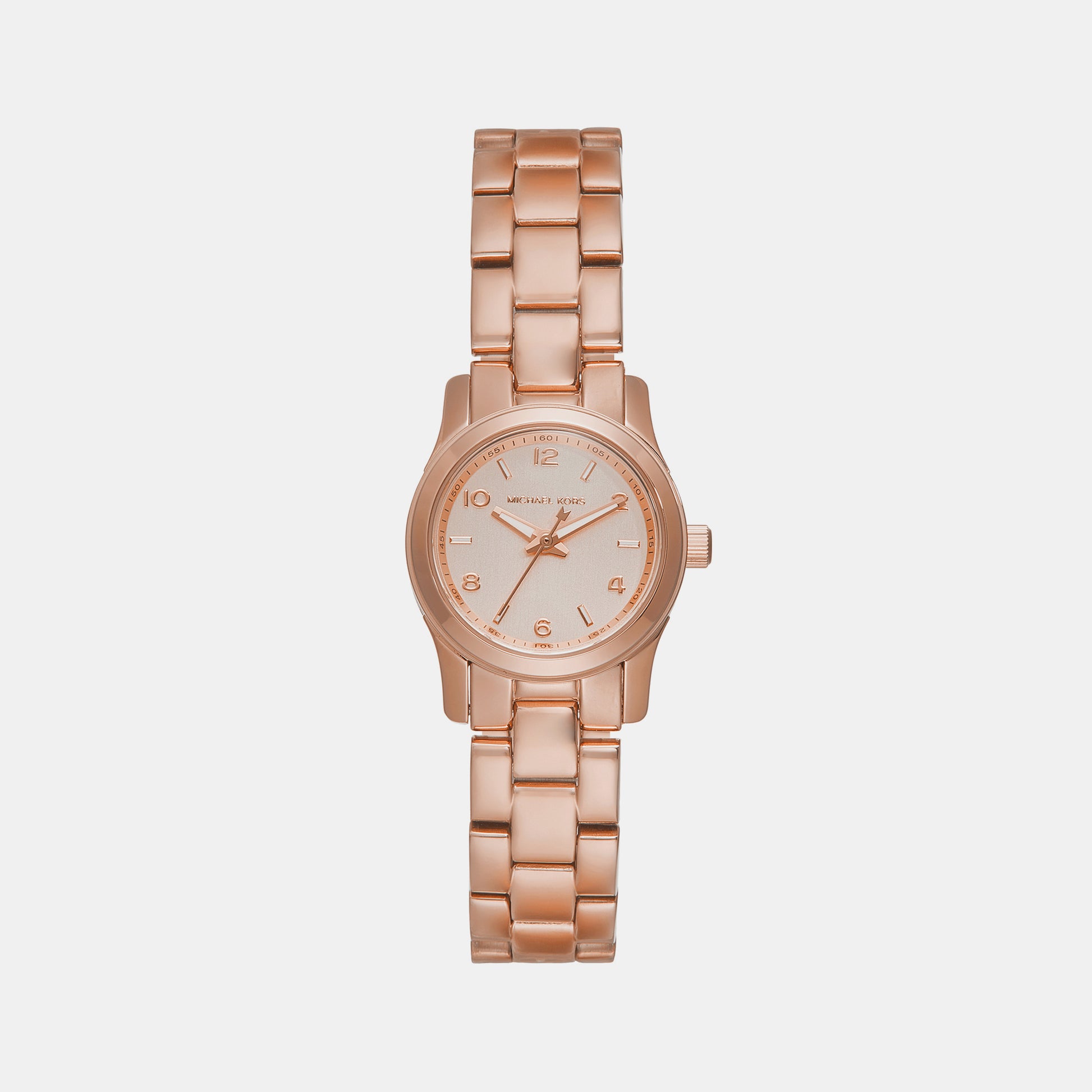 Rose Gold Tone Michael Kors Watch World Women's Runway Rose Gold