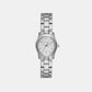 Runway Women Quartz Silver Dial Analog Stainless Steel Watch MK7459