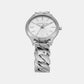 Runway Women Quartz White Dial Analog Stainless Steel Watch MK7474