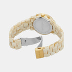 Runway Women Quartz White Dial Chronograph Acetate Watch MK7476