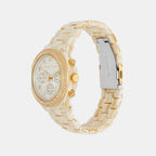 Runway Women Quartz White Dial Chronograph Acetate Watch MK7476