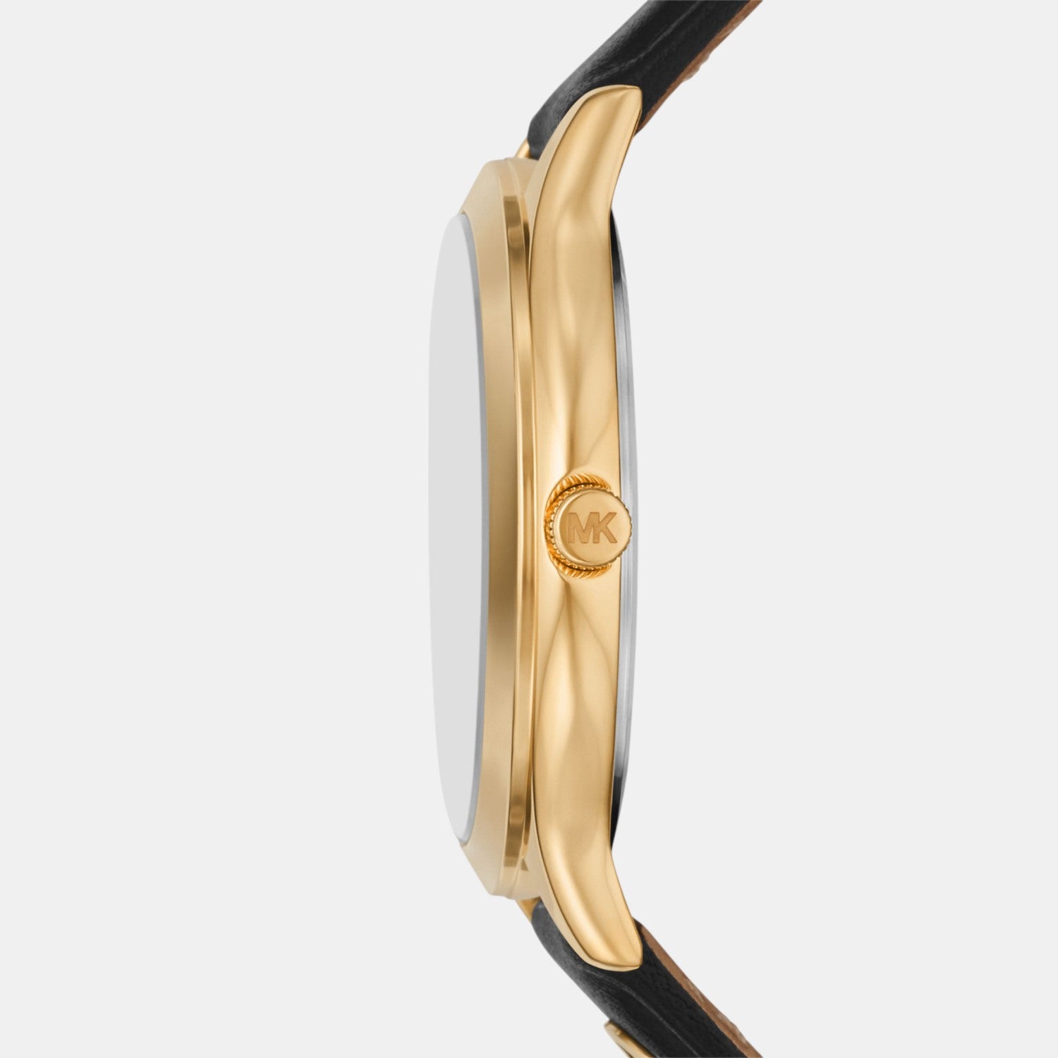 Slim Runway Women Quartz Black Dial Analog Leather Watch MK7482