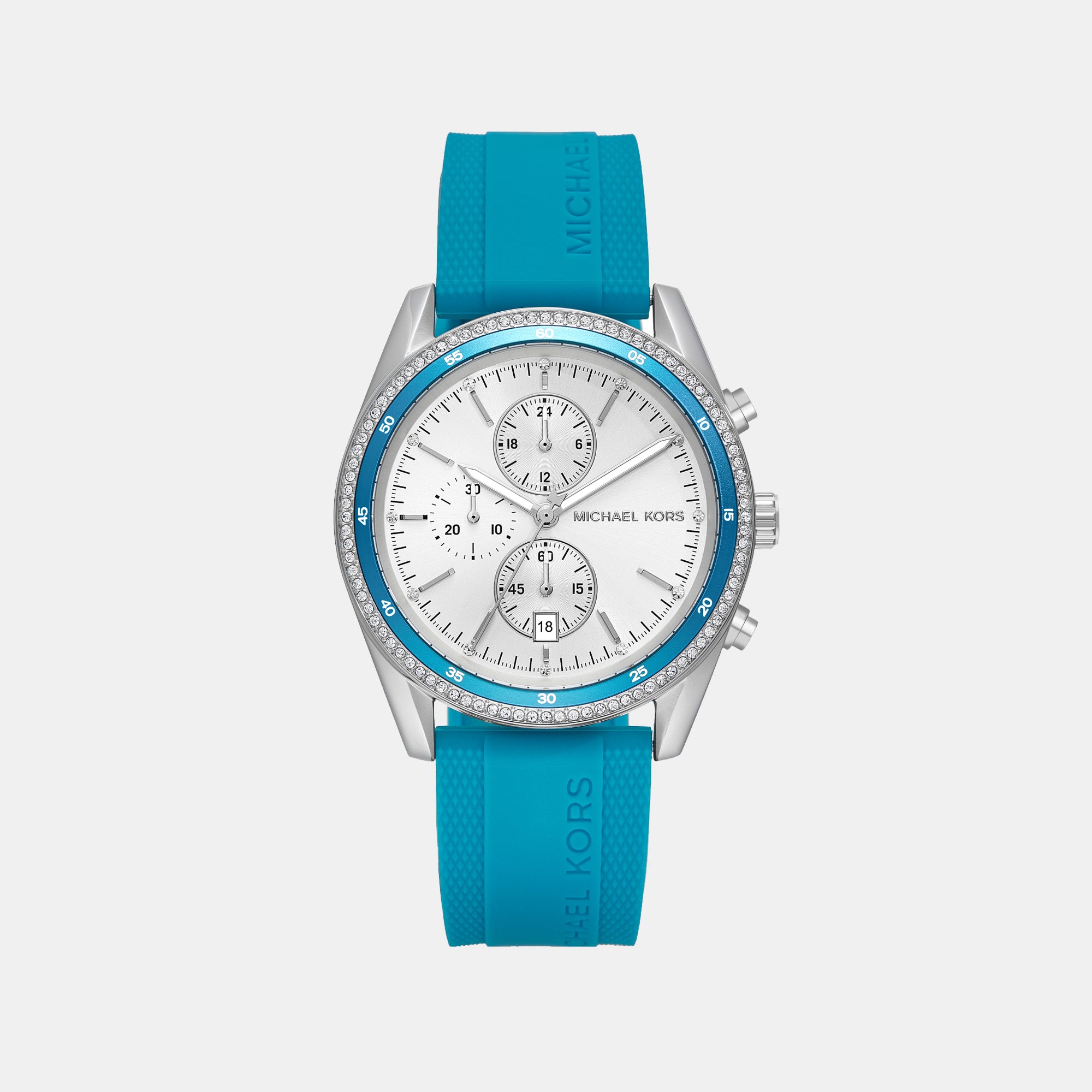 Michael Kors Round White Chronograph watch