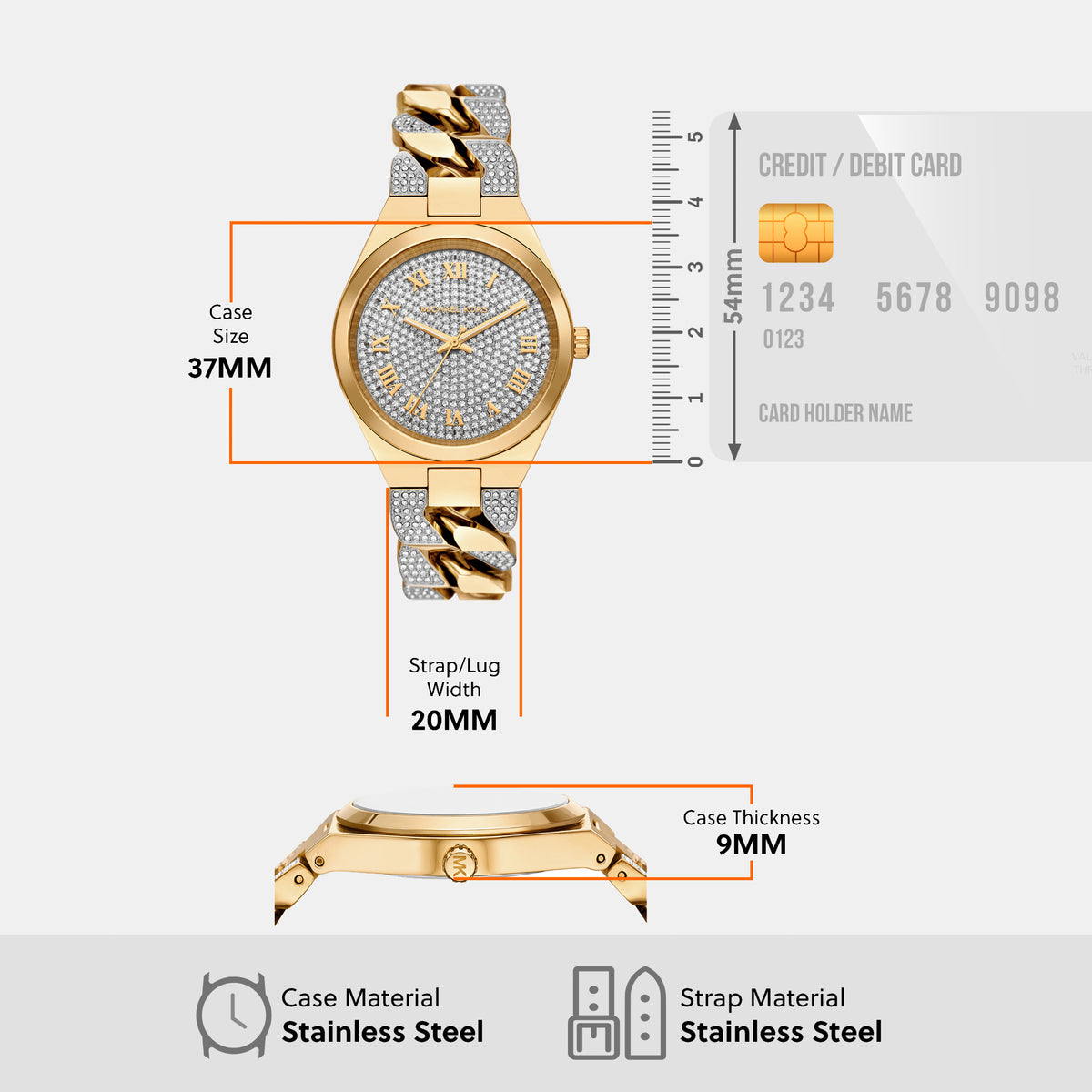 Michael Kors Round Quartz Analog Women watch