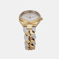 Lennox Women Quartz Gold Dial Analog Stainless Steel Watch MK7487