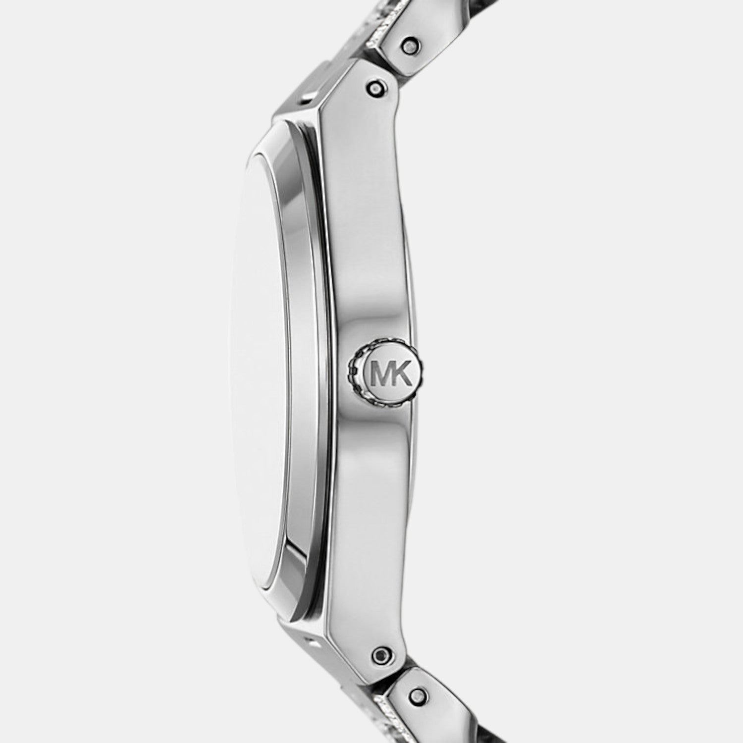 Lennox Women Quartz Silver Dial Analog Stainless Steel Watch MK7488