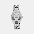 Lennox Women Quartz Silver Dial Analog Stainless Steel Watch MK7488
