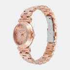Maren Women Quartz Rose Gold Dial Analog Stainless Steel Watch MK7491