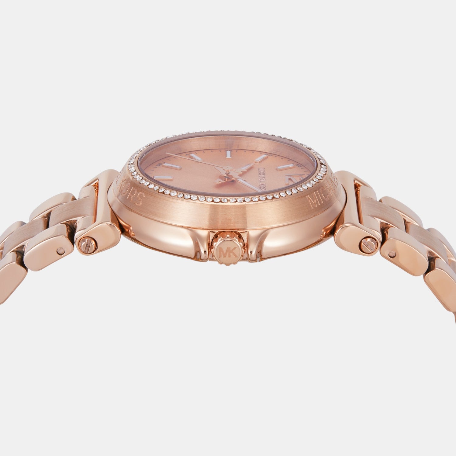 Maren Women Quartz Rose Gold Dial Analog Stainless Steel Watch MK7491