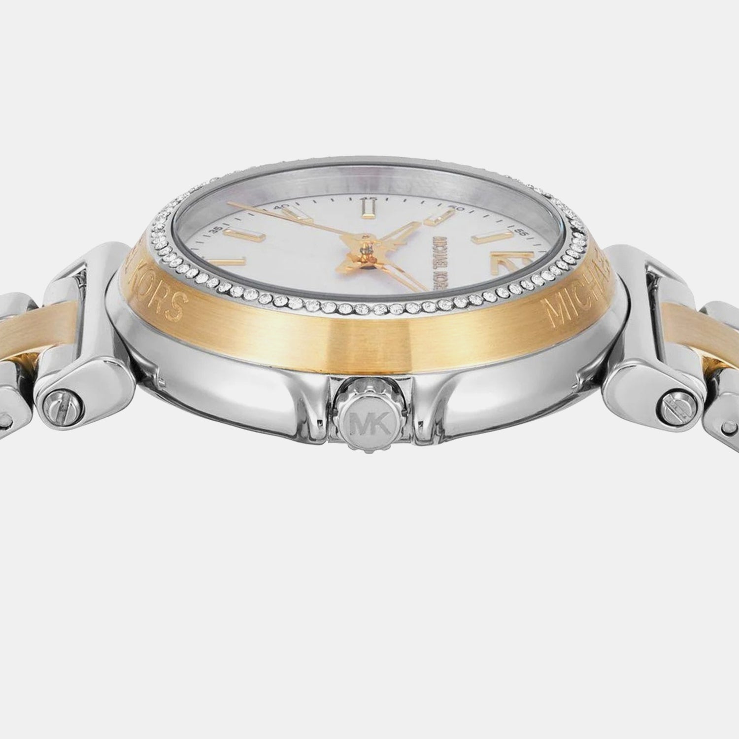 Maren Women Quartz White Dial Analog Stainless Steel Watch MK7492