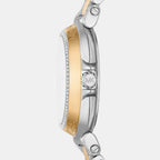 Maren Women Quartz White Dial Analog Stainless Steel Watch MK7492