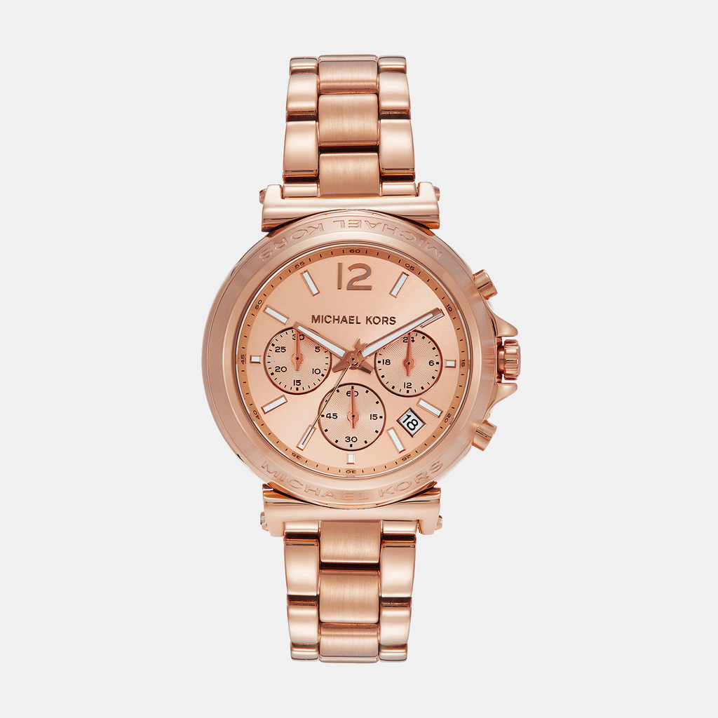 Michael Kors Round Rose Gold Chronograph watch