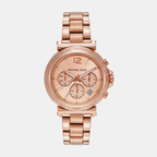 Michael Kors Round Rose Gold Chronograph watch