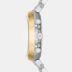 Maren Women Quartz White Dial Chronograph Stainless Steel Watch MK7495