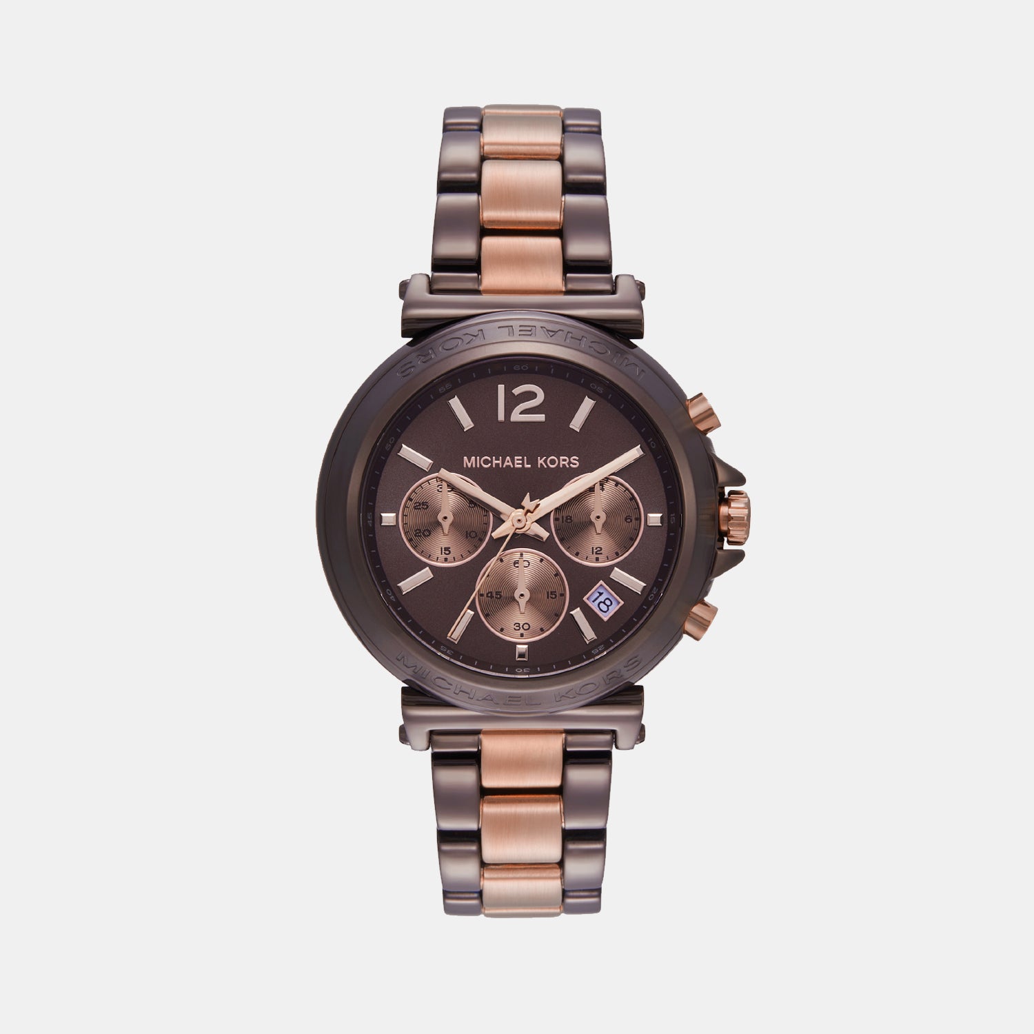 Michael Kors Maren Women Quartz Brown Dial Chronograph Stainless