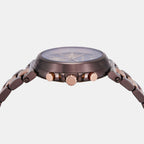 Maren Women Quartz Brown Dial Chronograph Stainless Steel Watch MK7496