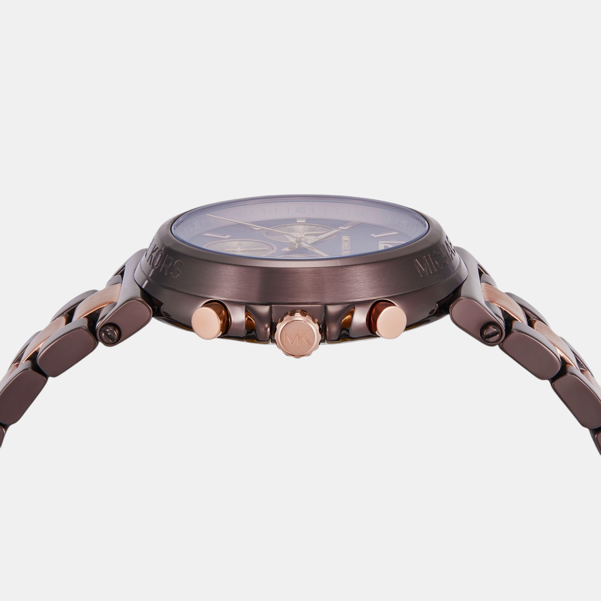 Maren Women Quartz Brown Dial Chronograph Stainless Steel Watch MK7496