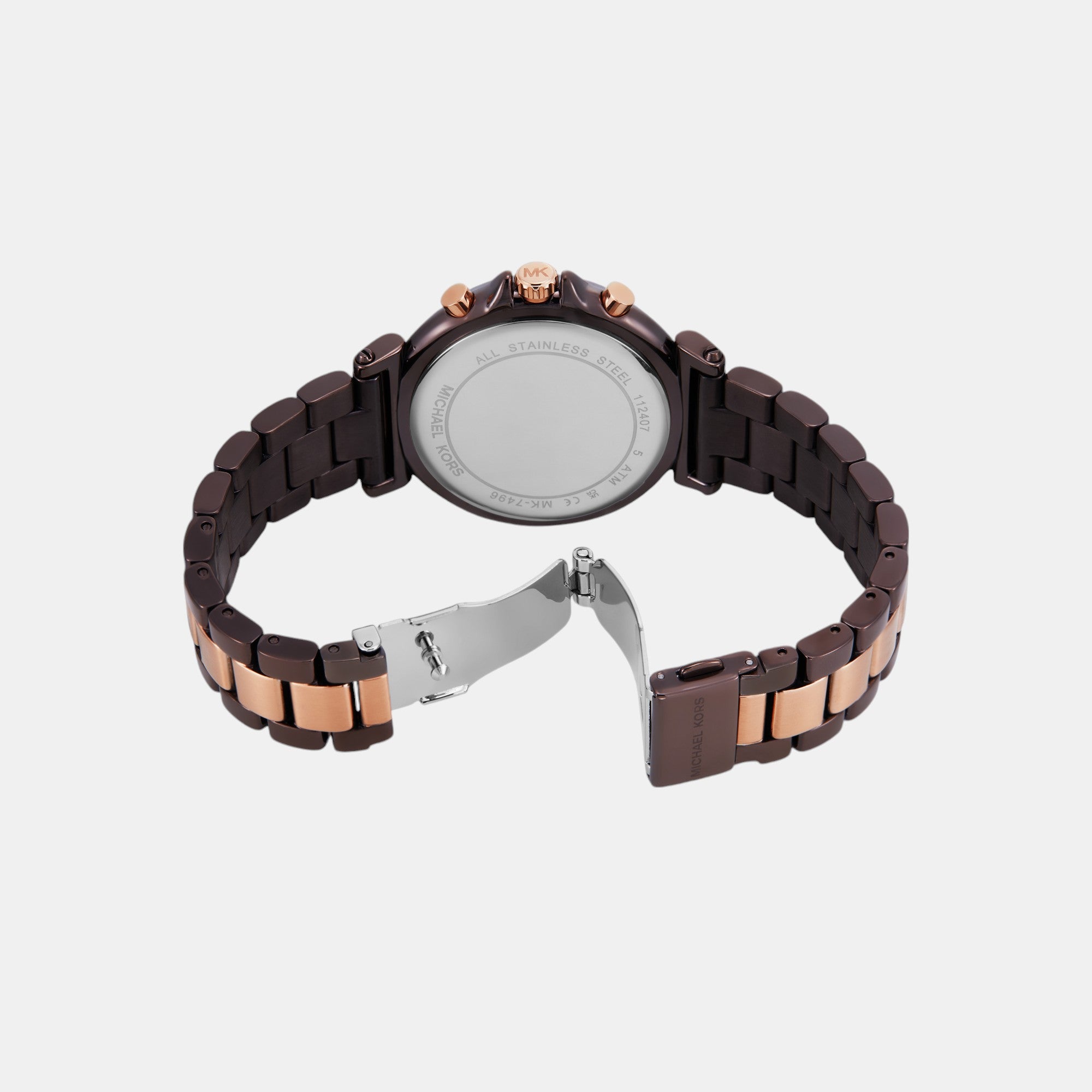 Maren Women Quartz Brown Dial Chronograph Stainless Steel Watch MK7496