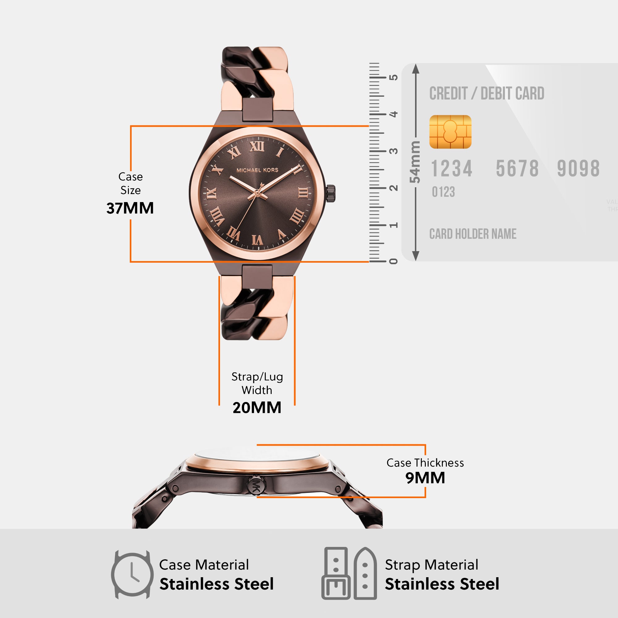 Michael Kors Round Quartz Analog Women watch