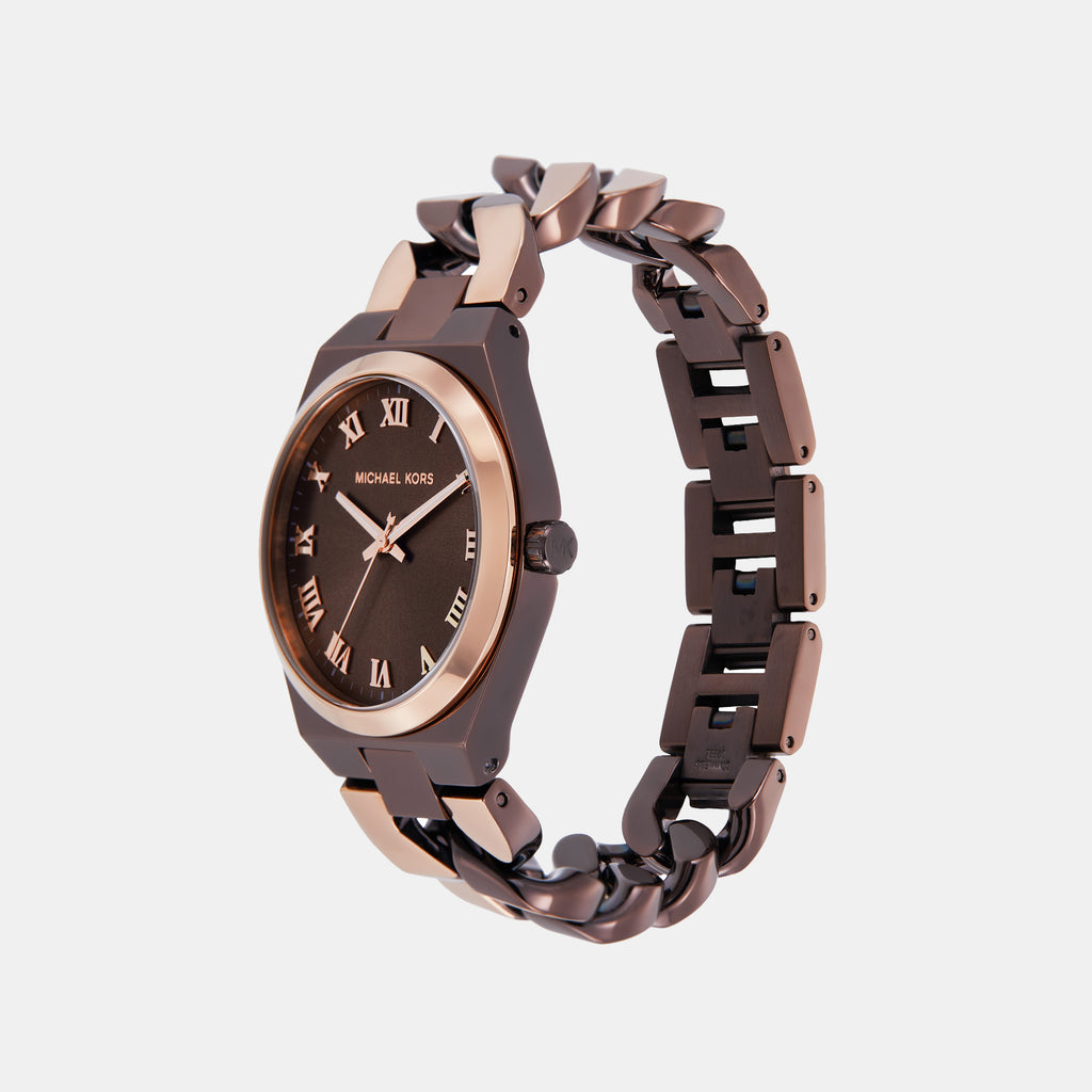 Michael Kors Women Round Brown watch