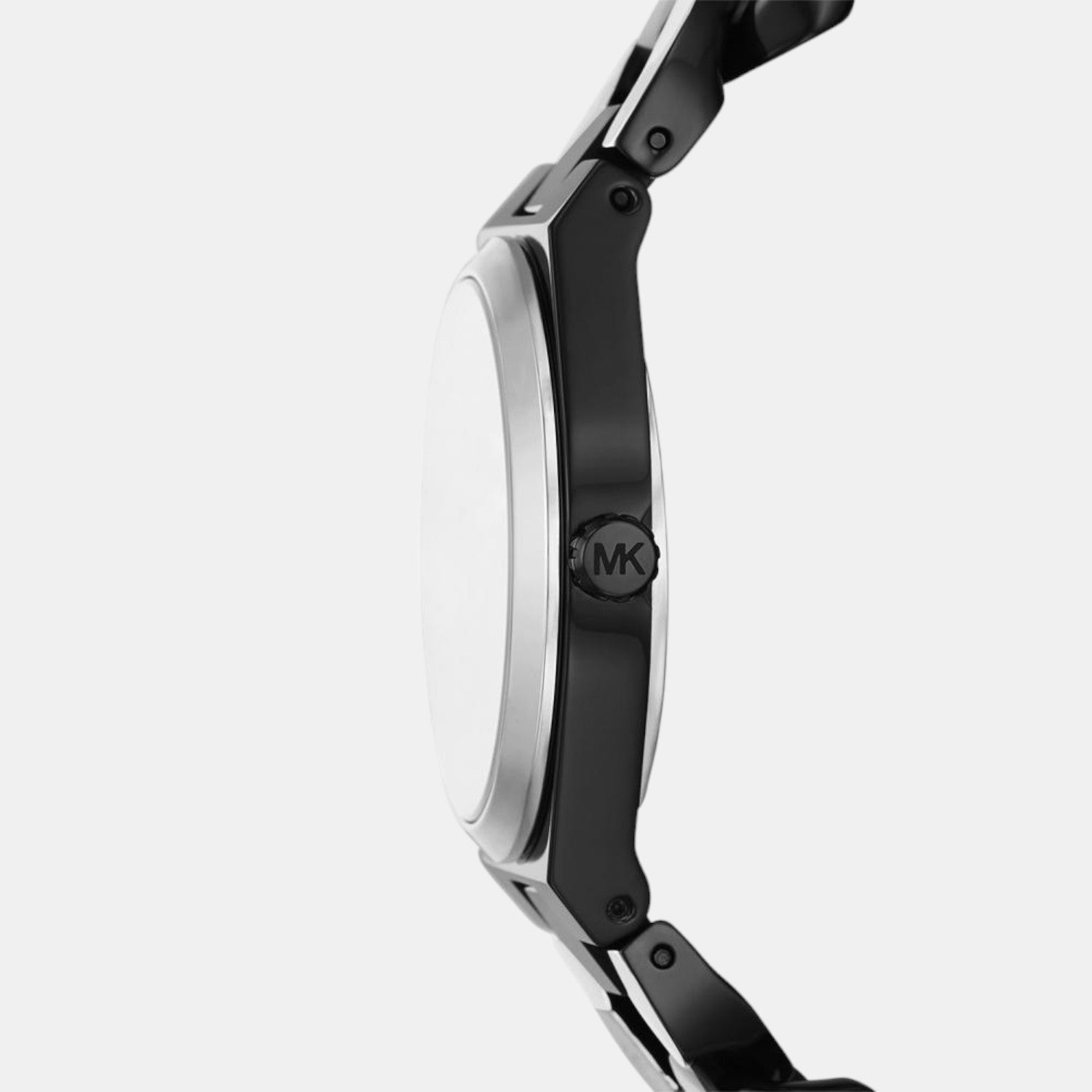 Lennox Women Quartz Black Dial Analog Stainless Steel Watch MK7502